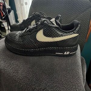 Nike Air Force 1 Premium Athletic Shoes Black Swan 315186-013 Women’s Size 10